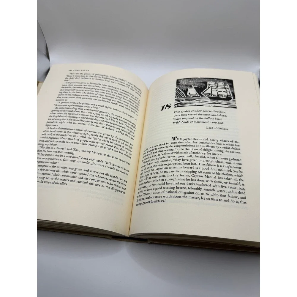 The Pilot James‎ Fenimore Cooper Heritage Press Woodcut Illustrations Hardcover